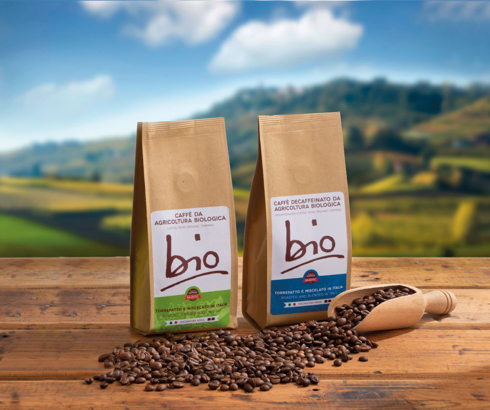 Caffè decaffeinato e caffè classico biologico