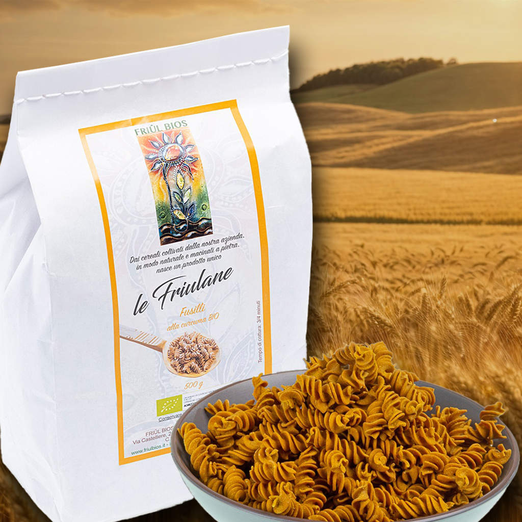 Fusilli alla curcuma biologici