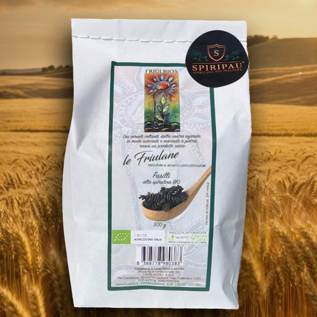 Fusilli alga spirulina biologici